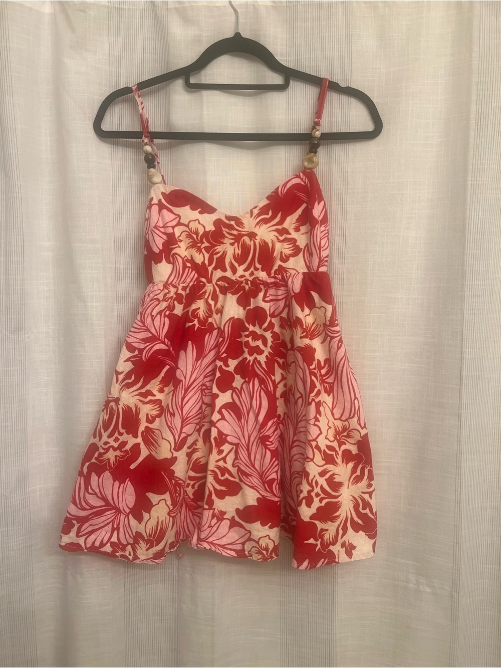 Darling Abercrombie & Fitch summer floral beaded strap dress/romper with shorts